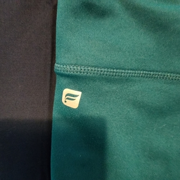 FABLETICS Womans full length teal leggins with mesh - Picture 3 of 4